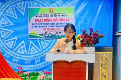 Hoạt Động Đối Thoại “Lấy ý kiến trẻ em trong các quyết định có liên quan đến trẻ em trong nhà trường”