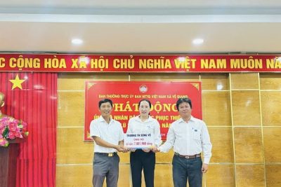 Trường Tiểu Học Sông Vệ đã cùng nhau lan toả ủng hộ nhân dân khắc phục vùng thiệt hại do bão số 10